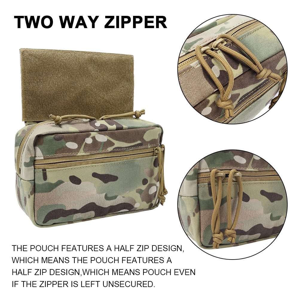 SINAIRSOFT Tactical Drop Pouch Front Sub Abdominal Carrying Kit Bag for Tactical Chest Rig