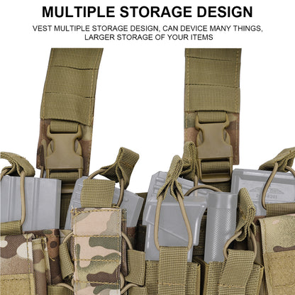 SINAIRSOFT Tactical D3CR Chest Rig Harness Assault Plate Carrier Front Mission Panel Vest