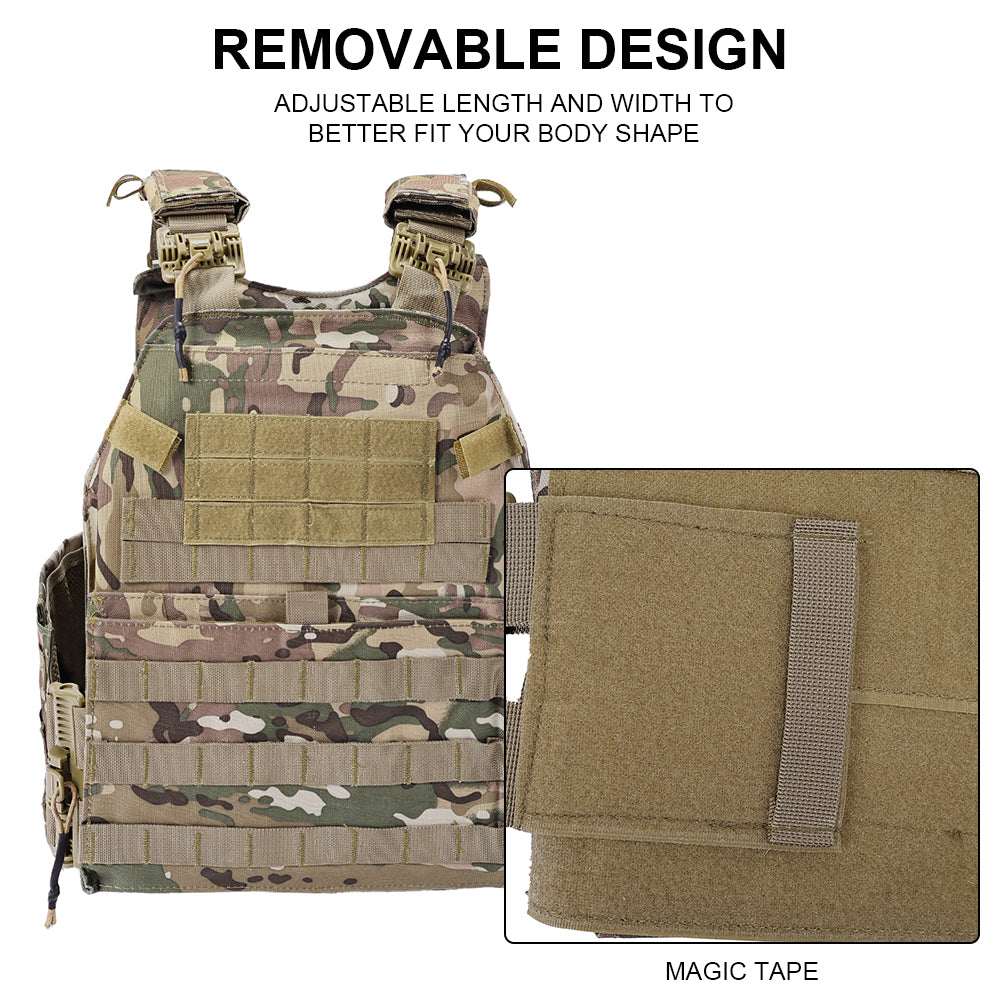 SINAIRSOFT Modular Tactical Training Combat Vest Plate Carrier Body