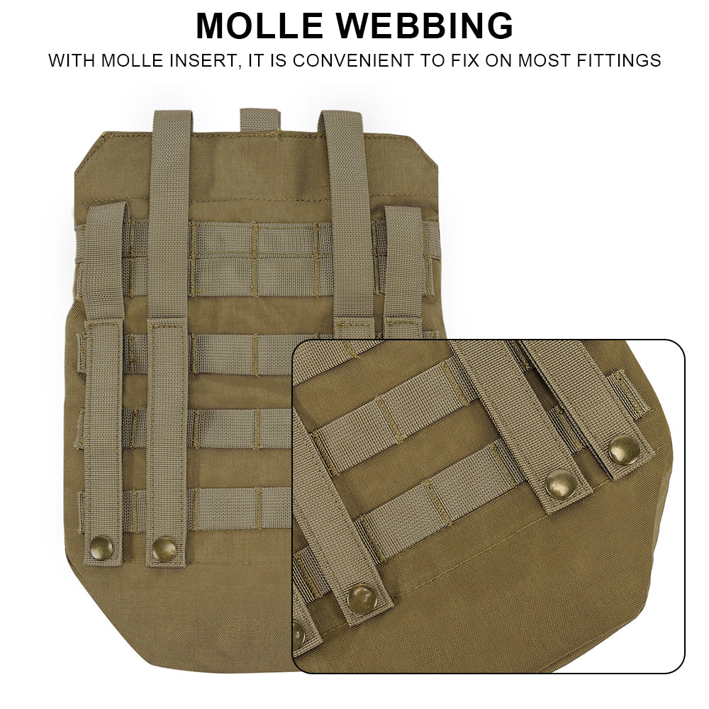 SINAIRSOFT Tactical Assault Back Panel Bag MOLLE Ammo Plate Carrier Pouch For Hunting Vest