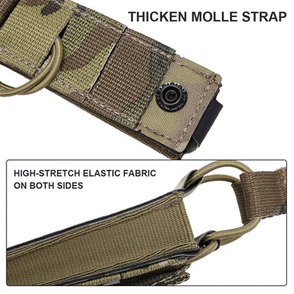 SINAIRSOFT Tactical Molle Pistol 9mm Single Magazine Pouch Flashlight