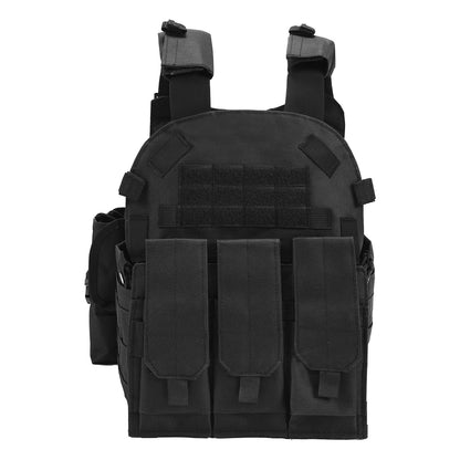 SINAIRSOFT Tactical Vest Plate Carrier Molle Airsoft Combat Assault Gear w/ Pouch