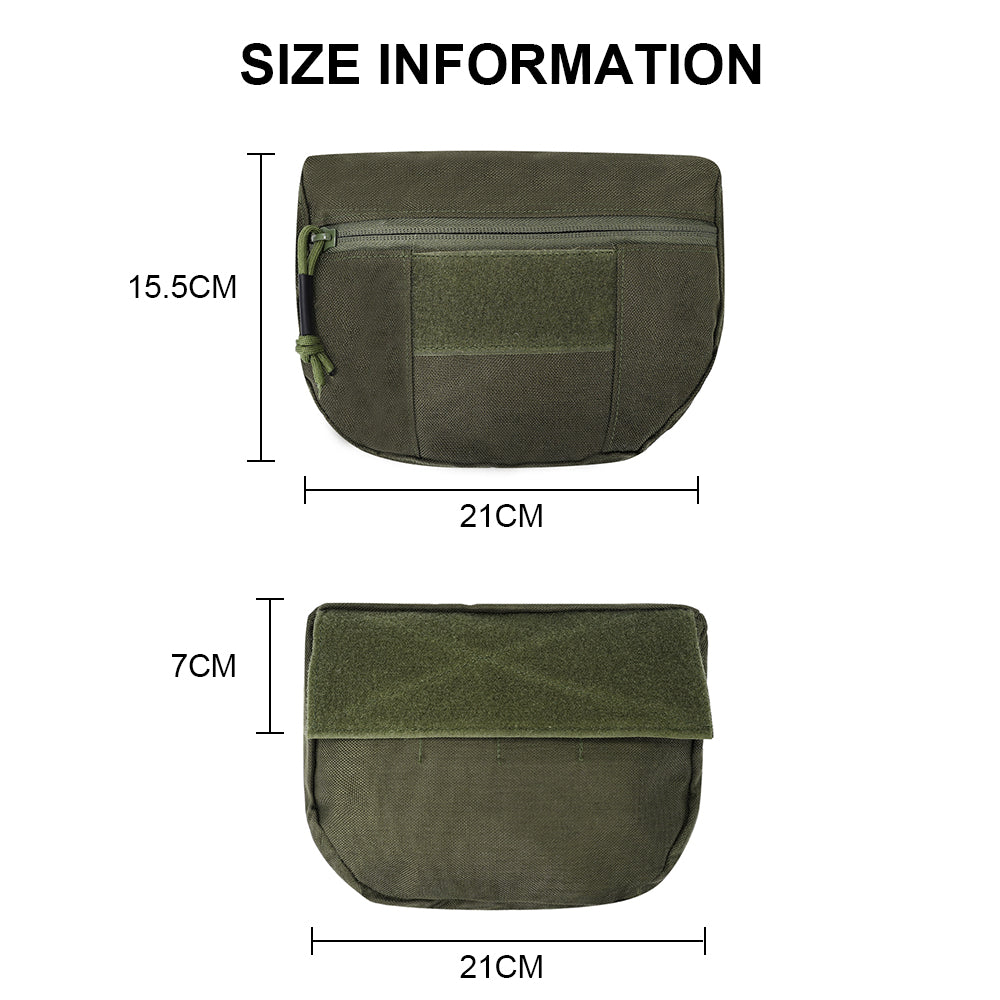 SINAIRSOFT Tactical Molle Chest Rig Drop Dump Pouch Bag For CRM CRX D3 Vest