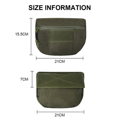 SINAIRSOFT Tactical Molle Chest Rig Drop Dump Pouch Bag For CRM CRX D3 Vest