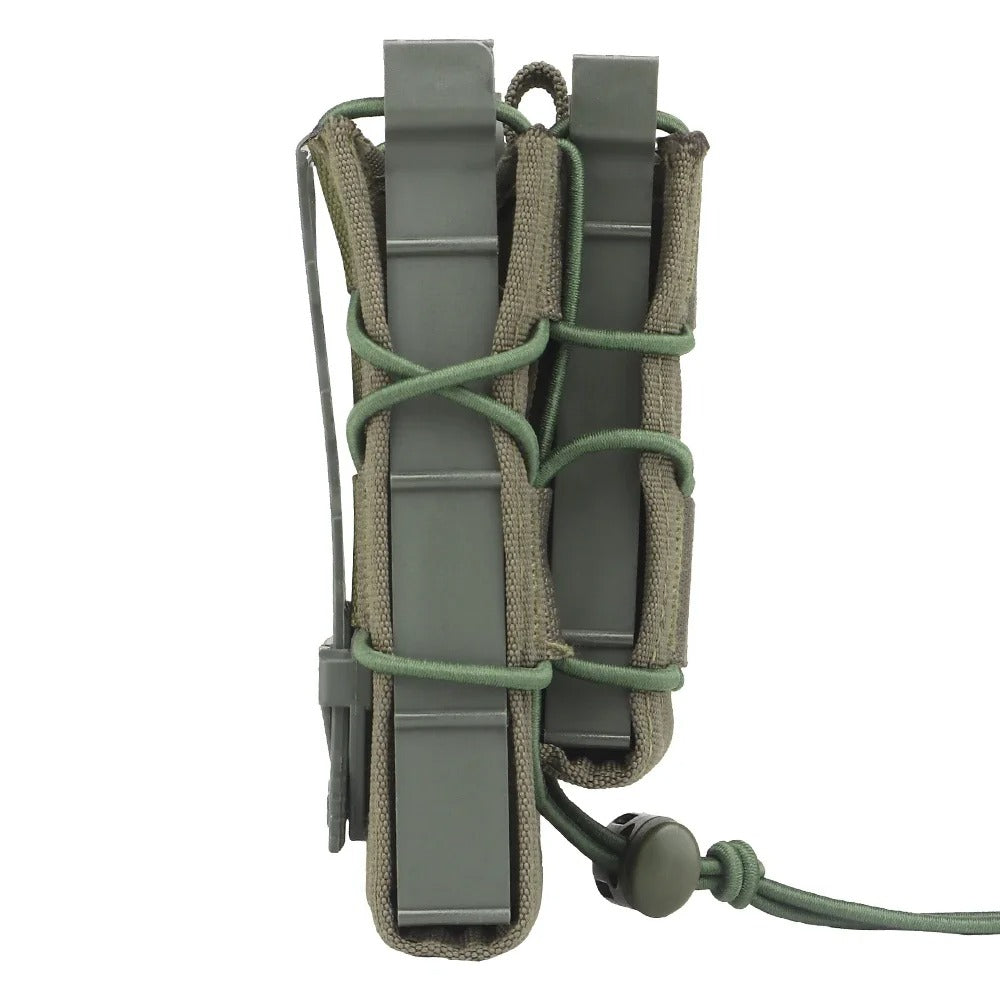 SINAIRSOFT Tactical Molle Double Magazine Pouch 9mm/5.56mm Belt