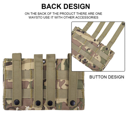 SINAIRSOFT Tactical Molle Triple Magazine Pouch 5.56 7.62 Rifle Mag Holder Airsoft