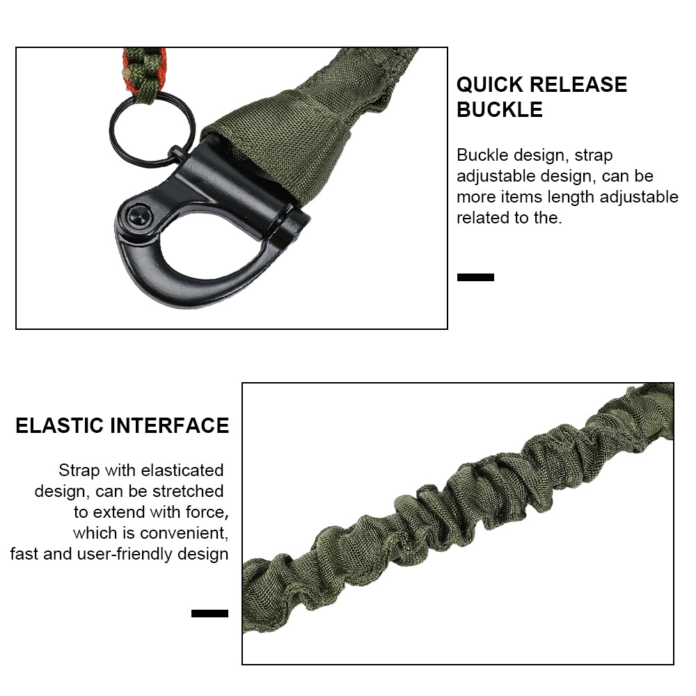 SINAIRSOFT Tactical Rifle Sling Climbing Waist Safety Breakaway Quick Release Rope