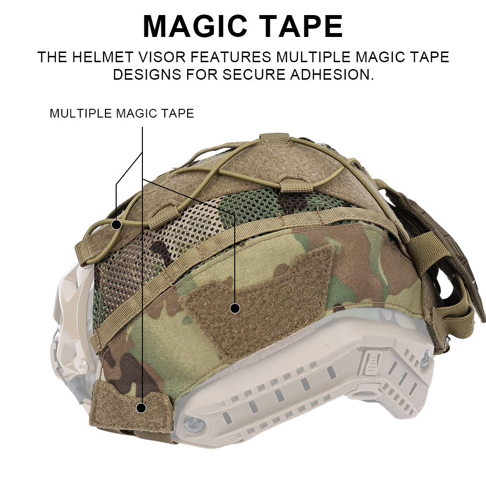 SINAIRSOFT Tactical Helmet Cover For FAST Helmet NVG Battery Pouch