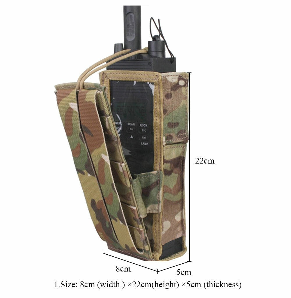 EMERSONGEAR Tactical Molle Radio Pouch Walkie Talkie Carrier Bag