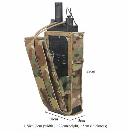 EMERSONGEAR Tactical Molle Radio Pouch Walkie Talkie Carrier Bag