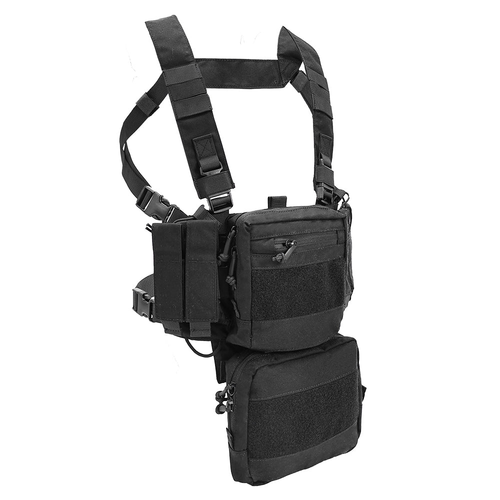 SINAIRSOFT Tactical Chest Rig Combat Vest MOLLE Carrier w/ Rifle Pistol Magazine Pouch