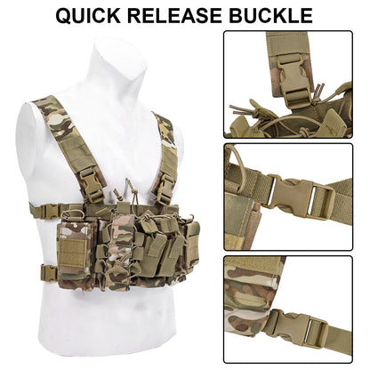 SINAIRSOFT Tactical D3CR Chest Rig Harness Assault Plate Carrier Front Mission Panel Vest