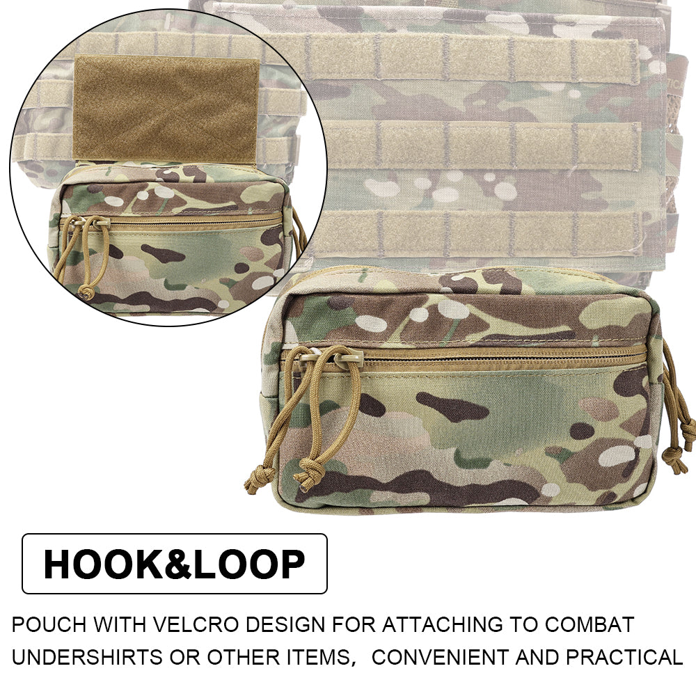 SINAIRSOFT Tactical Drop Pouch Front Sub Abdominal Carrying Kit Bag for Tactical Chest Rig
