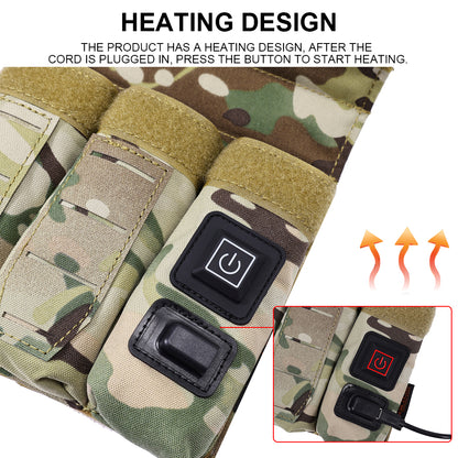 SINAIRSOFT Tactical Molle 9mm Magazine Mag Pouch Pistol USB Power Thermostat