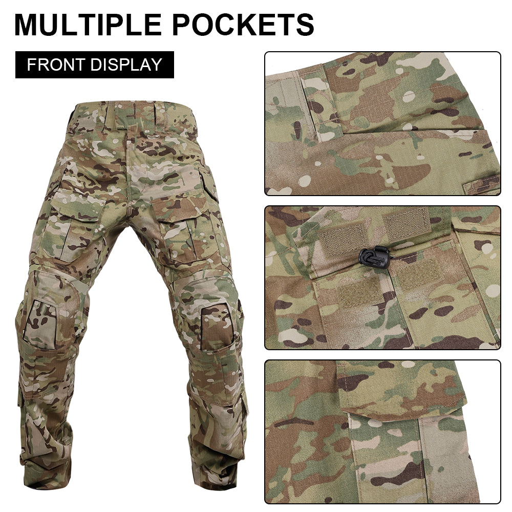 SINAIRSOFT Men's Tactical G3 Camouflage Pants Hunting Clothes