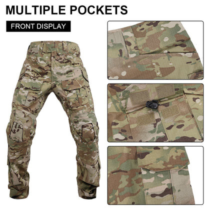 SINAIRSOFT Men's Tactical G3 Camouflage Pants Hunting Clothes