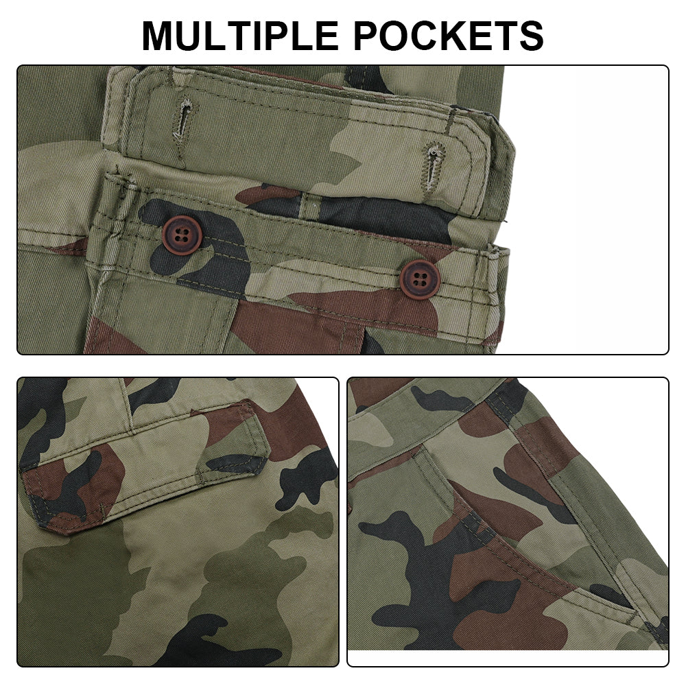 SINAIRSOFT Tactical Men's Cargo Shorts Outdoor Hiking Fishing Relaxed Shorts