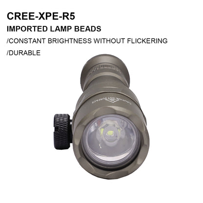 SINAIRSOFT Tactical 400 Lumens LED Flashlight Scout Lights Lamp Airsoft Rail Mount