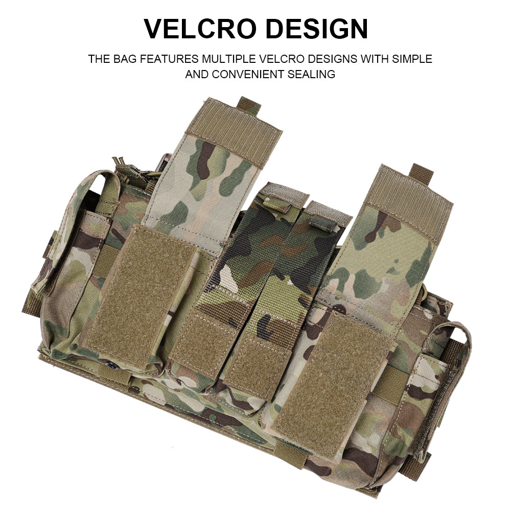 SINAIRSOFT Tactical Magazine MAG Pouch 9mm 5.56 For release buckle Vest Chest Rig
