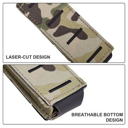 SINAIRSOFT Tactical Molle Pistol 9mm Single Magazine Pouch Flashlight