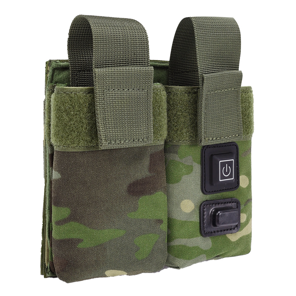 SINAIRSOFT Molle Tactical M4 Double Magazine Pouch Warmer Function Holster