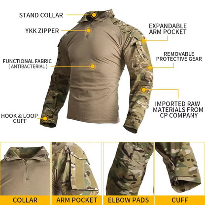 EMERSONGEAR G3 Tactical Mens Shirt Hunting Tops Clothing Gen3 Camoflage Combat Shirt