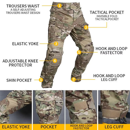 EMERSONGEAR New Gen3 Combat Pants Wear-resistant Training Clothing Airsoft Tactical Pants