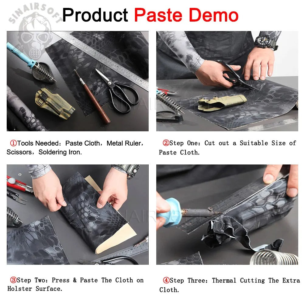 SINAIRSOFT Elastic Self-adhesive Camouflage Cloth Stretchy Paster