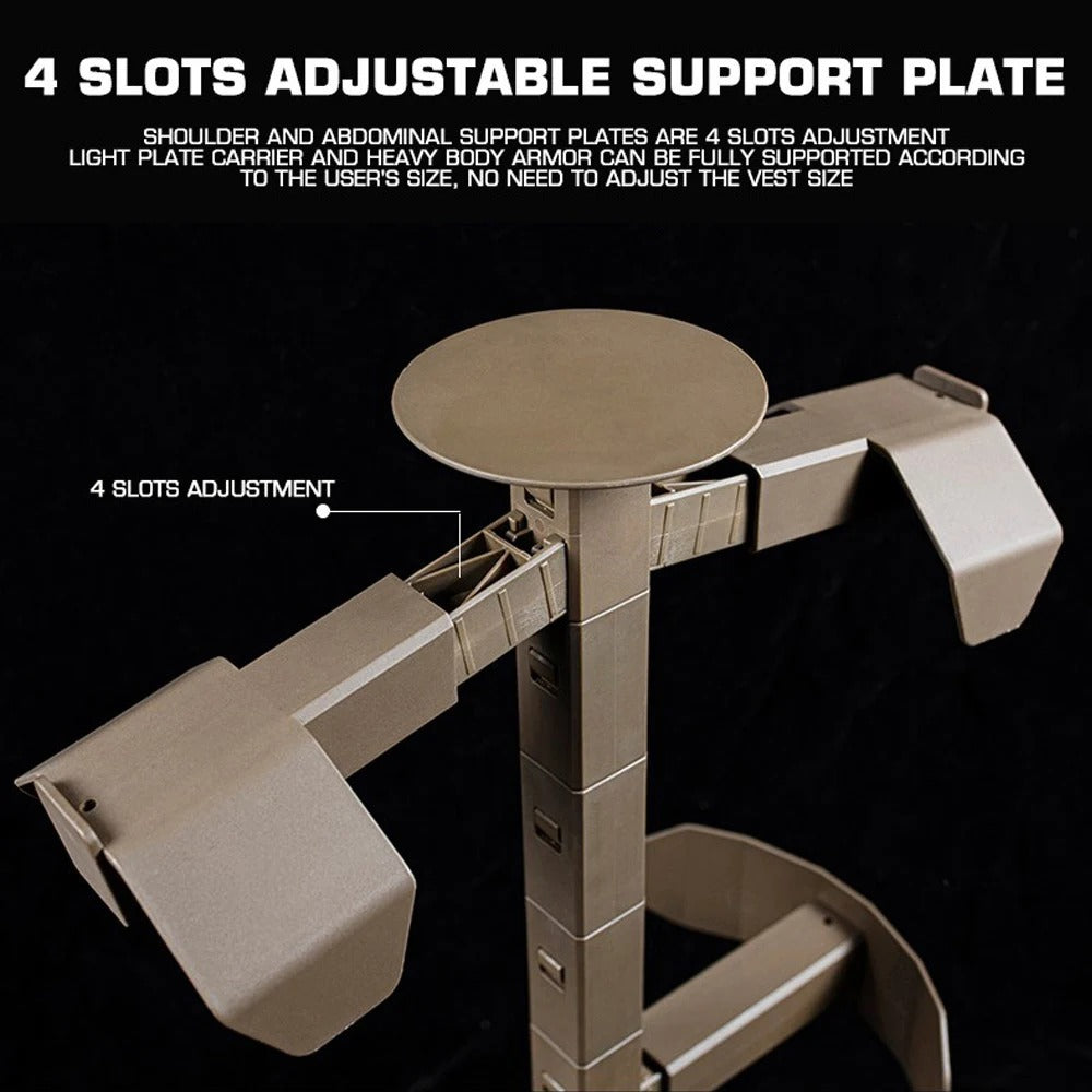 SINAIRSOFT Tactical Gear Stand Body Armor Helmet Equipment Display Plate