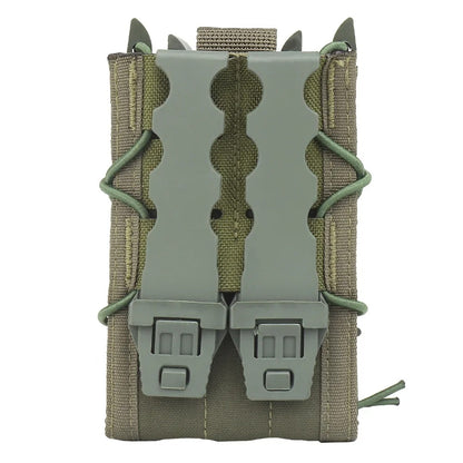 SINAIRSOFT Tactical Molle Double Magazine Pouch 9mm/5.56mm Belt
