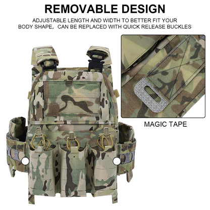 SINAIRSOFT FCPC V5 Adjustable Shoulder Strap Front Magazine Molle Vest