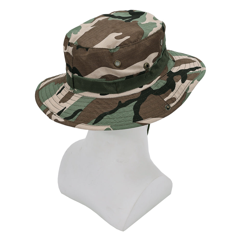 SINAIRSOFT Tactical Boonie Hat Camo Bucket Wide Brim Sun Fishing Bush Booney Cap