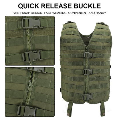 SINAIRSOFT Tactical Vest Combat Hunting Molle Paintball Jacket Vest Plate