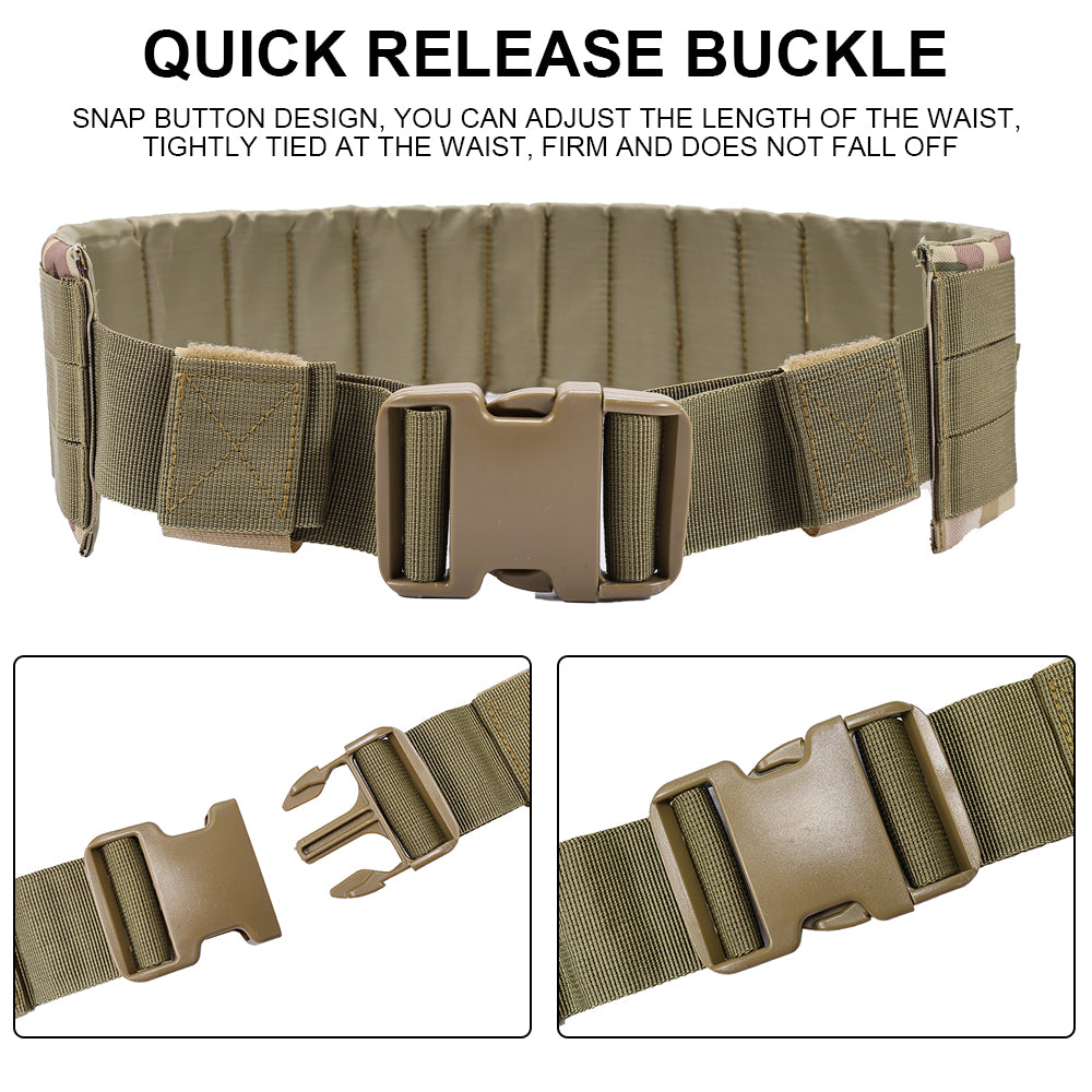 SINAIRSOFT Tactical Waist Belt MOLLE  Harness Shoulder Battle Belt Chest Rig