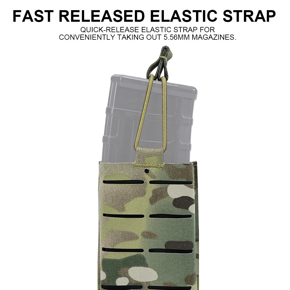 SINAIRSOFT 5.56 M4 Single Magazine Pouch Built-in MGA Support Frame Quick