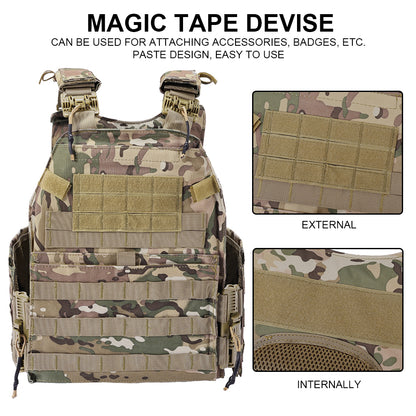 SINAIRSOFT Modular Tactical Training Combat Vest Plate Carrier Body