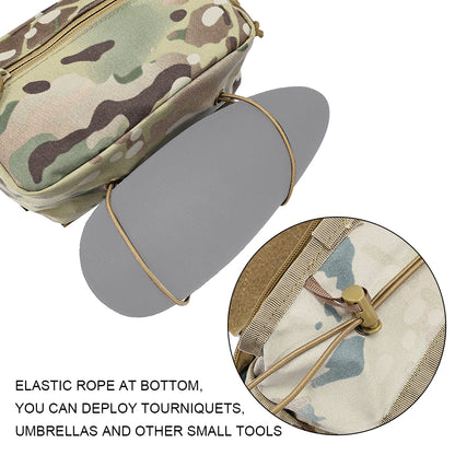 SINAIRSOFT Tactical Drop Pouch Front Sub Abdominal Carrying Kit Bag for Tactical Chest Rig