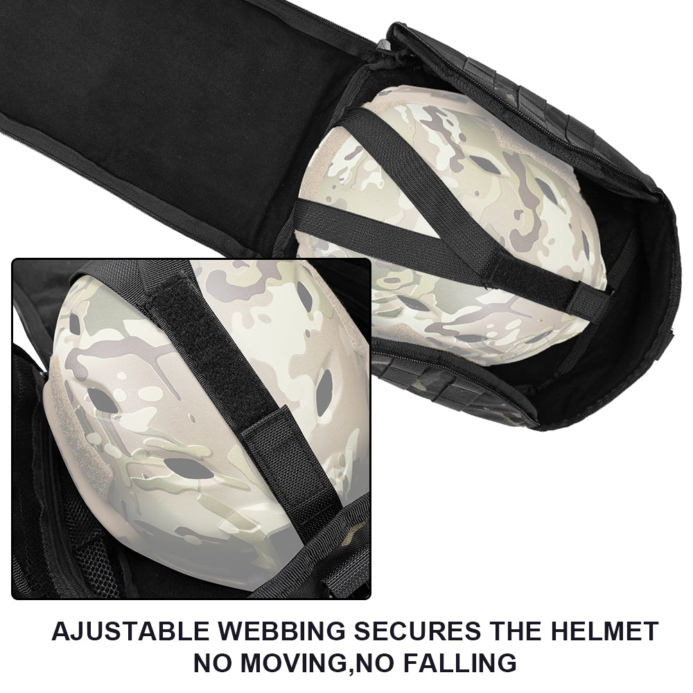 SINAIRSOFT Tactical Helmet Bag Molle Handbag Carrier Protective Case