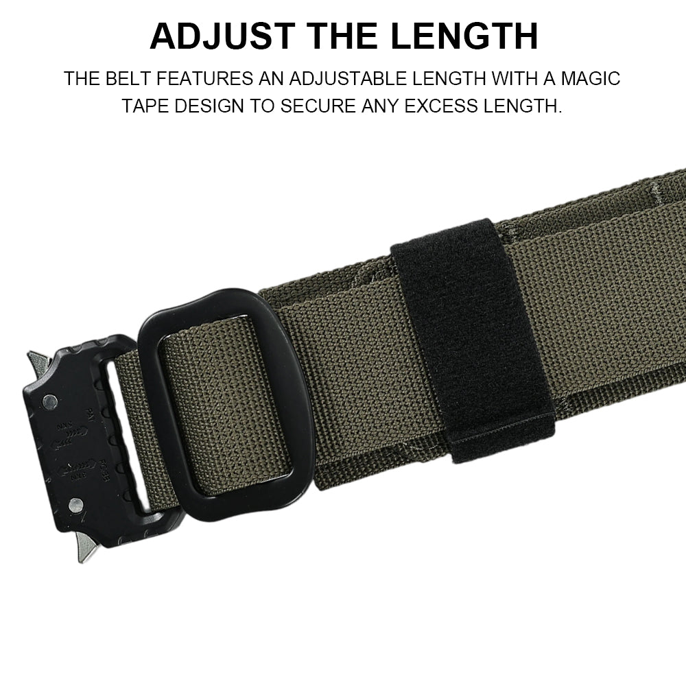 SINAIRSOFT Tactical MOLLE Combat Belt Outer Inner Belt QD Metal Buckle Hunting Gear