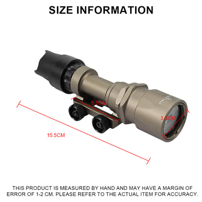 SINAIRSOFT M951 Airsoft Light LED Tactical 280 lm Weapon Flashlight Rifle Torch Rail Mount