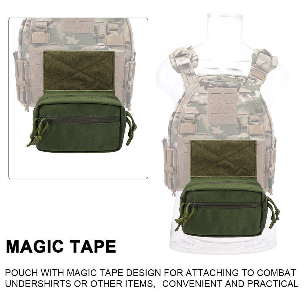 SINAIRSOFT Tactical Drop Pouch Front Sub Abdominal Carrying Kit Bag for Tactical Chest Rig