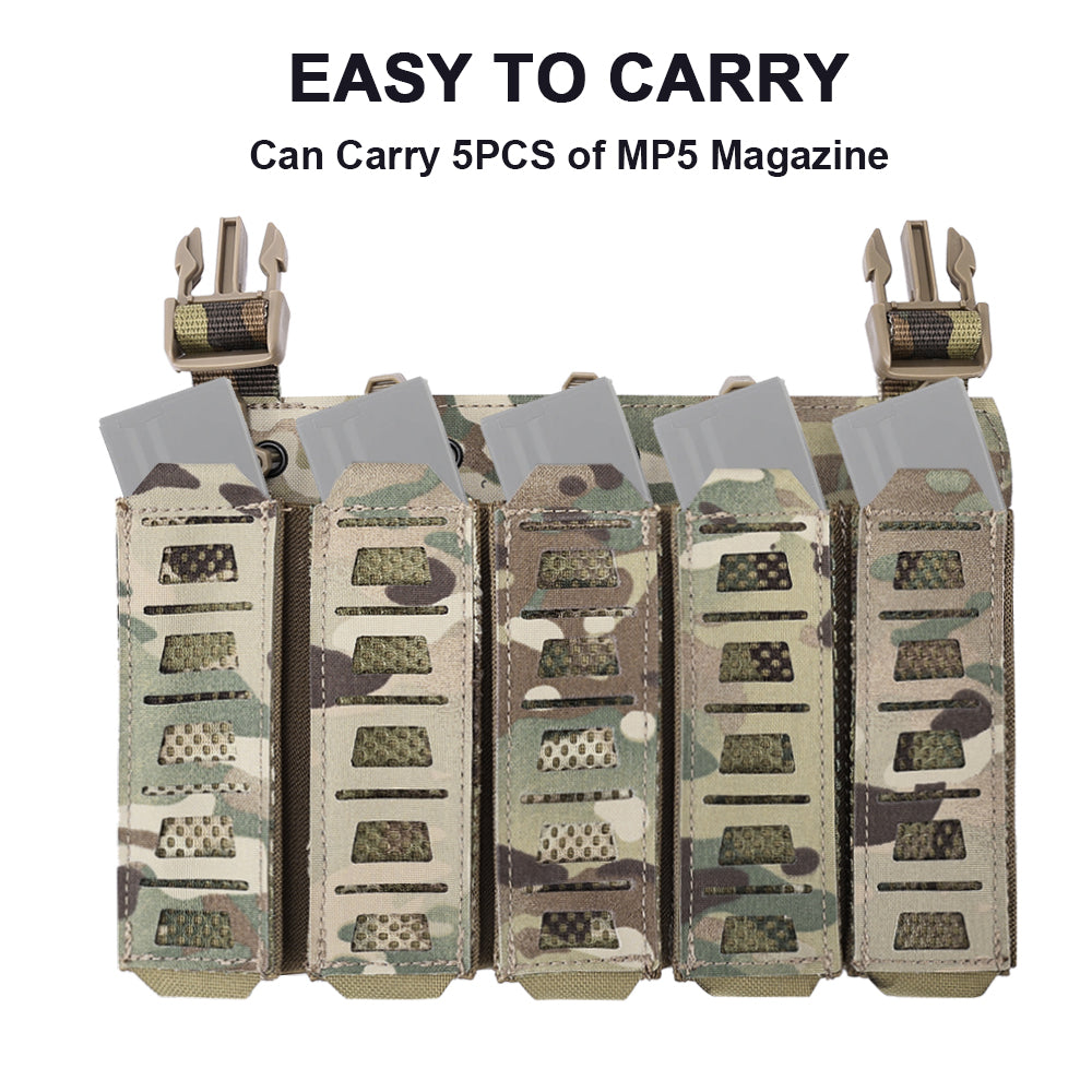 SINAIRSOFT Tactical MP5 MP7 Magazine Pouch Vest Chest Rig Mount