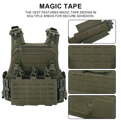 SINAIRSOFT VCU Tactical Vest Lightweight Laser Carrier With 556 762 Magazine Pouch