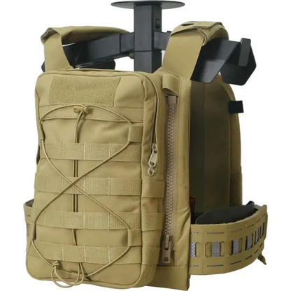 SINAIRSOFT Tactical Vest Back Panel Zipper on Backplate Airsoft Expansion Accessory Bag