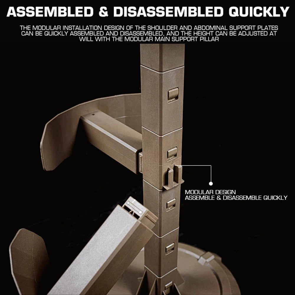 SINAIRSOFT Tactical Gear Stand Body Armor Helmet Equipment Display Plate