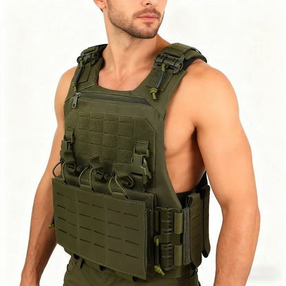 SINAIRSOFT VCU Tactical Vest Lightweight Laser Carrier With 556 762 Magazine Pouch