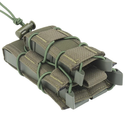 SINAIRSOFT Tactical Molle Double Magazine Pouch 9mm/5.56mm Belt