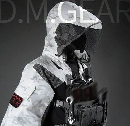 SINAIRSOFT Tactical Breathable Functional Hooded Sleeve Coat