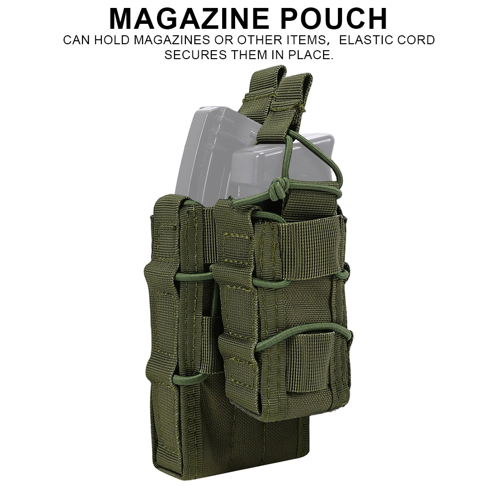 SINAIRSOFT Molle 5.56 7.62 Single Double Magazine Pouch Vest Pouches Waist Bag