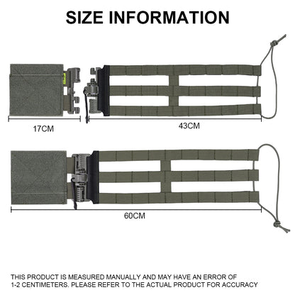 EMERSONGEAR Quick Release Buckle 3-Band Skeletal Cummerbund for JPC Tactical Vest